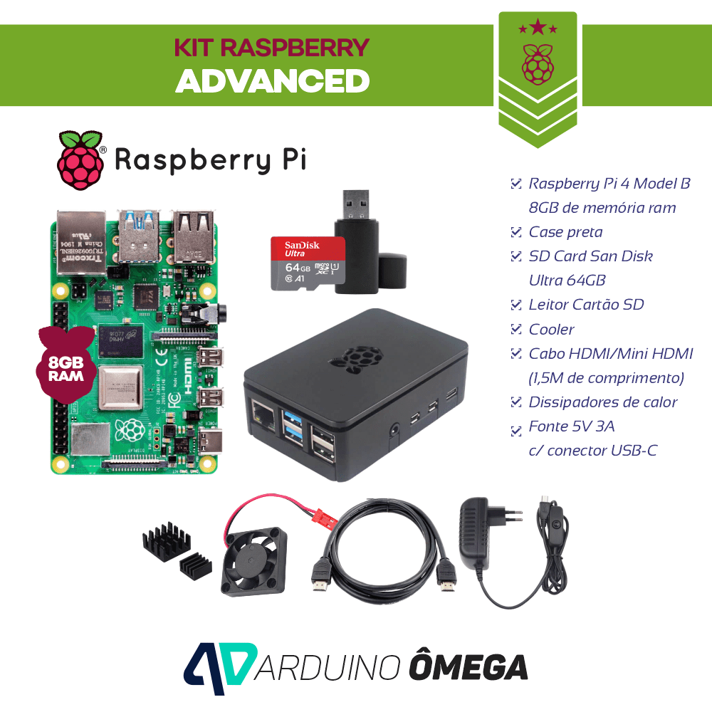 Kit Raspberry Pi 4 8GB